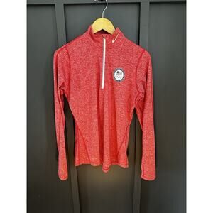 Team USA Olympic Nike Dri-FIT Heather Red 1/4 Quarter Zip Pullover Medium